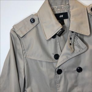 NWOT H&M double breasted jacket US 40R bone color